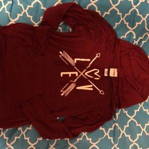 Long sleeve sweater shirt with pocket